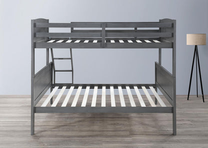 S093 - Twin / Full Bunk Bed - Antique Gray