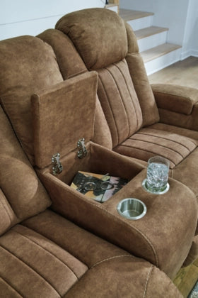 Wolfridge Power Reclining Console Loveseat