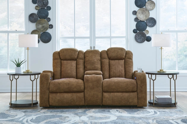 Wolfridge Power Reclining Console Loveseat