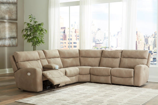 Next-Gen DuraPella Performance Fabric 6-Piece Dual Power Reclining Modular Sectional with Console