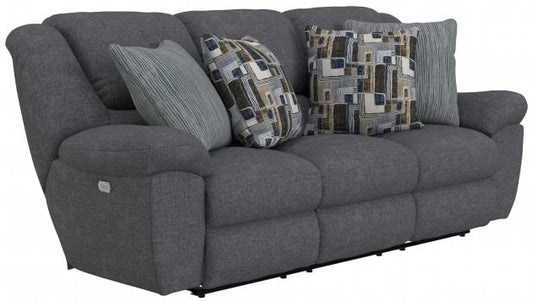 Trifecta Sofa w/3 Recliners and Drop Down Table