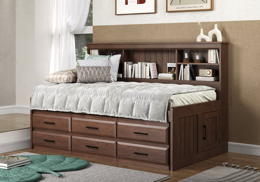 Bookcase Daybed in Walnut