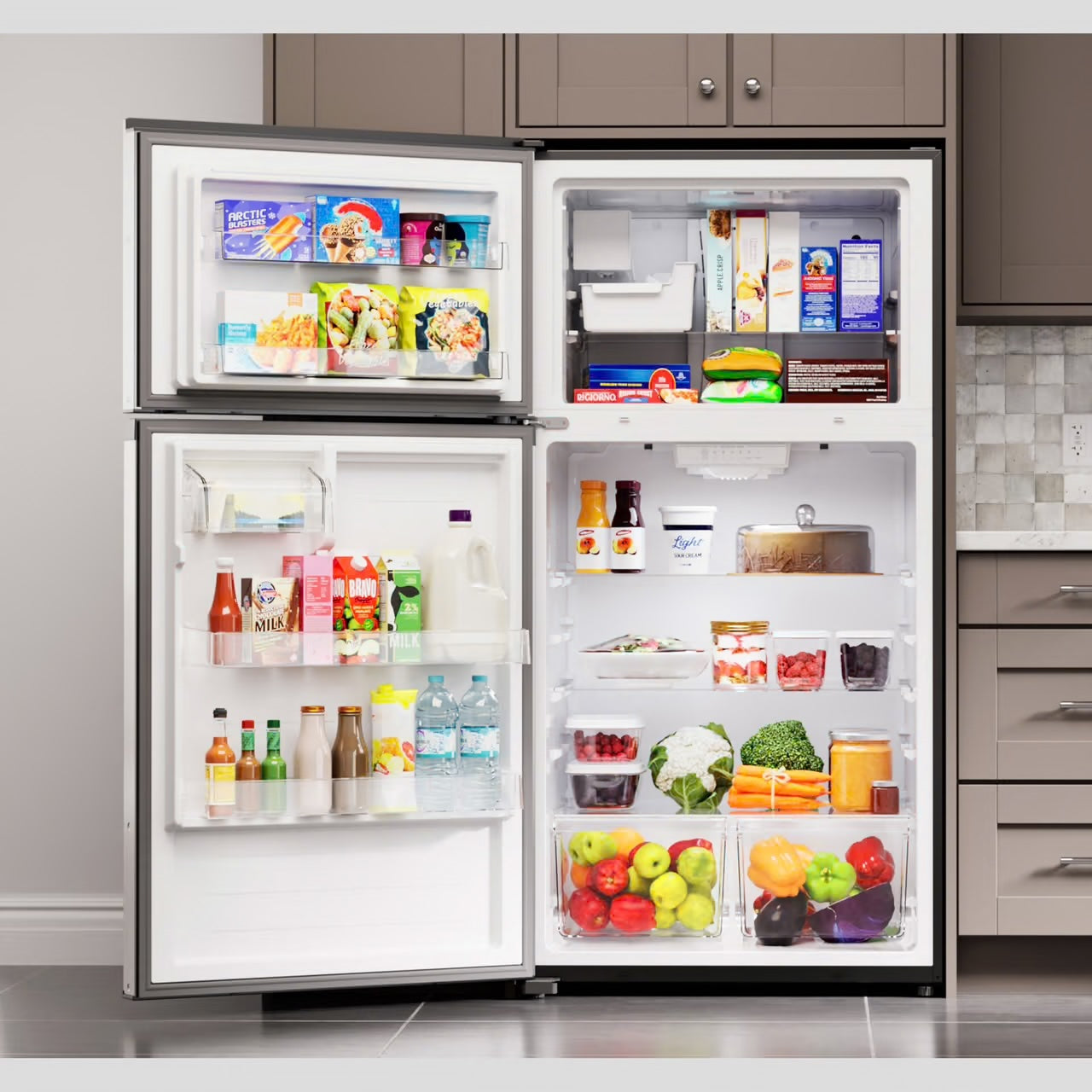 18.2 cu. ft. Top Freezer Refrigerator Stainless Steel w/Fingerprint Resistance