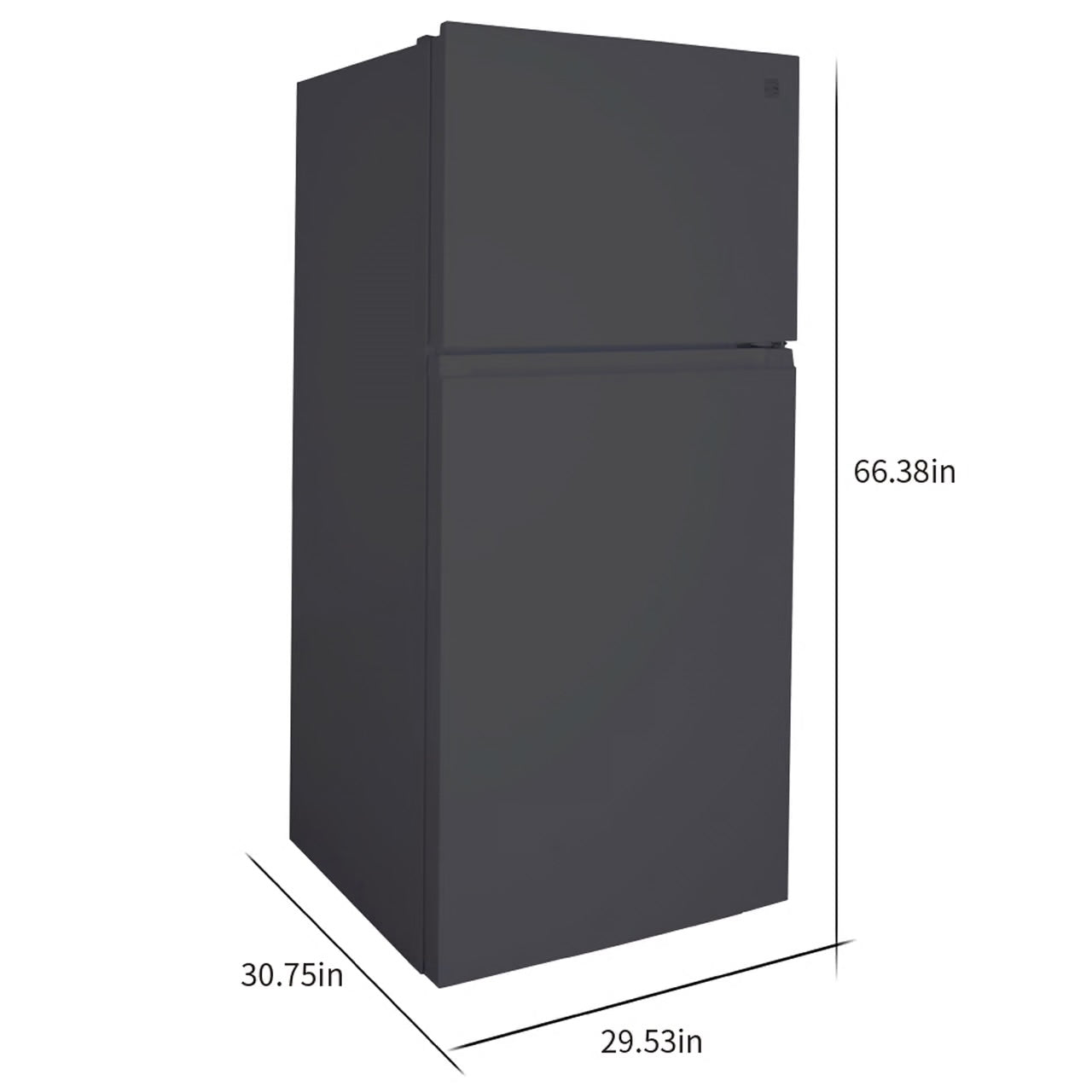 18.2 cu. ft. Top Freezer Refrigerator Black