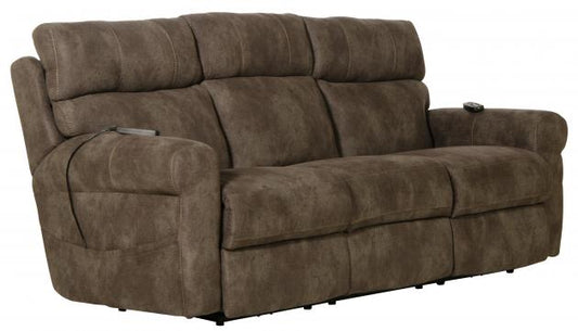 Tranquility Triple Power Lay Flat Reclining Sofa w/Drop Down Table/CR3 Heat/Massage