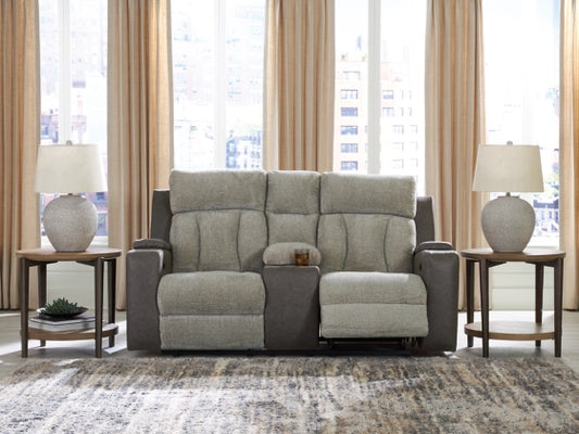 Whiplash Dual Power Reclining Loveseat with Console
