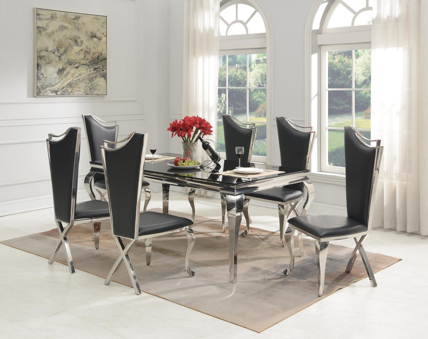 G-106 - Rectangular Dining Table - Black