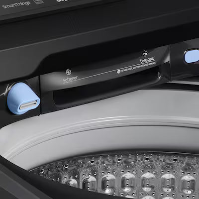 5.5 cu.ft. Extra-Large Capacity Smart Top Load Washer with Super Speed in Brushed Black