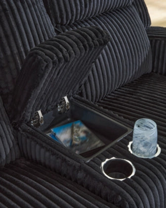 Forest Lake Dual Power Reclining Loveseat with Console