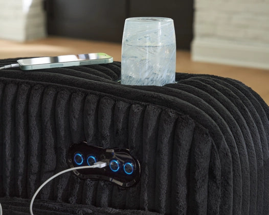 Forest Lake Dual Power Reclining Loveseat with Console