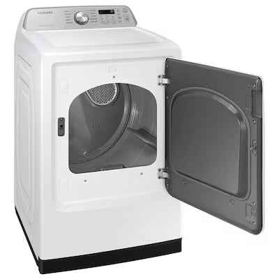 7.4 cu. ft. Vented Front Load Smart Electric Dryer in White with Sensor Dry