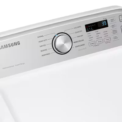 7.4 cu. ft. Vented Front Load Smart Electric Dryer in White with Sensor Dry