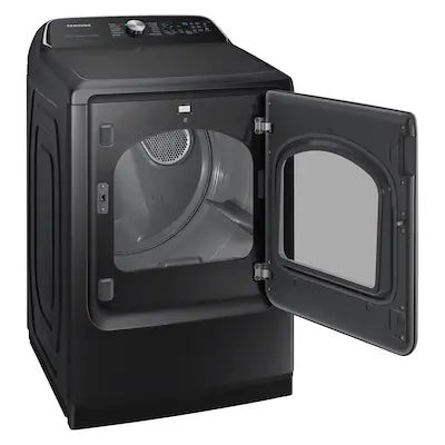7.4 cu. ft. Vented Smart Electric Dryer with Steam Sanitize Plus in Brushed Black