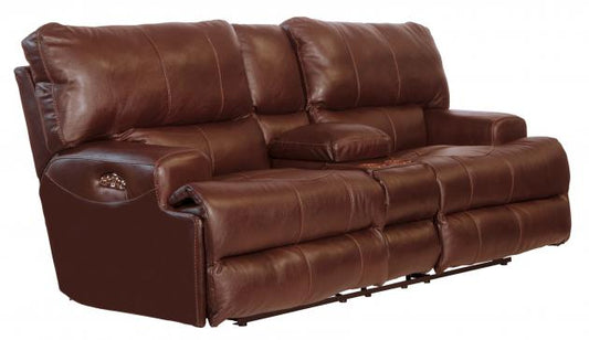 Wembley Lay Flat Reclining Console Loveseat
