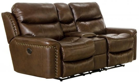 Ceretti Power Reclining Console Loveseat