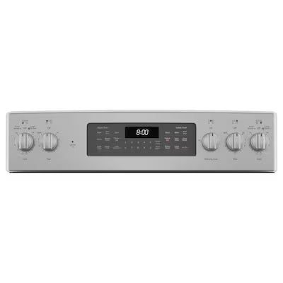 30 in. Burner Element Free-Standing Double Oven Electric Range in Stainless Steel with Convection and Air Fry