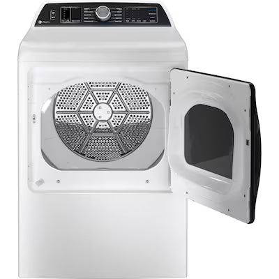 Profile 7.4 cu. ft. Smart Electric Dryer in White with Steam, Sanitize Cycle, and Sensor Dry, ENERGY STAR
