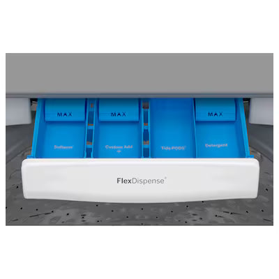 Lavadora inteligente de carga superior de alta eficiencia Profile de 4.9 pies cúbicos en color blanco con agitador y tecnología Microban, certificación Energy Star