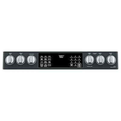 Cafe 30 in. 5 Burner Element Smart Slide-In Electric Range in Matte Black with True Convection, Air Fry