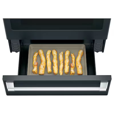 Cafe 30 in. 5 Burner Element Smart Slide-In Electric Range in Matte Black with True Convection, Air Fry
