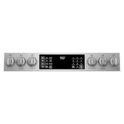 Cafe 30 in. 7.0 cu. ft. Slide-In Smart Double Oven Dual-Fuel Range with Convection and Self-Clean in Stainless Steel