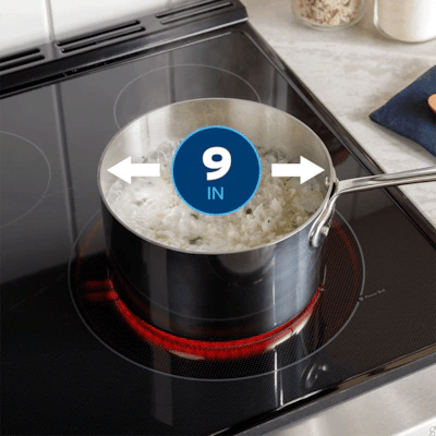 30 in. 5 Burner Element Smart Free-Standing Electric Range in Stainless w/EasyWash Oven Tray & No-Preheat Air Fry