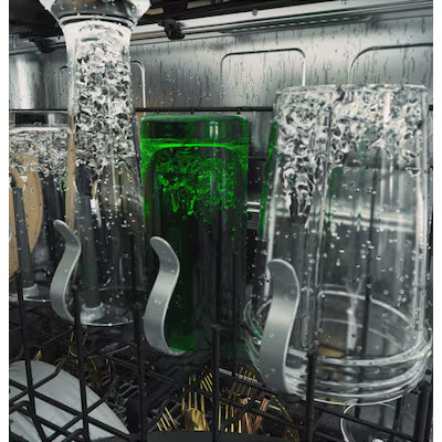 Cafe 24-in Top Control Built-in Dishwasher With Third Rack ( Platinum Glass ) ENERGY STAR, 39-Decibel Quietest Sound Level