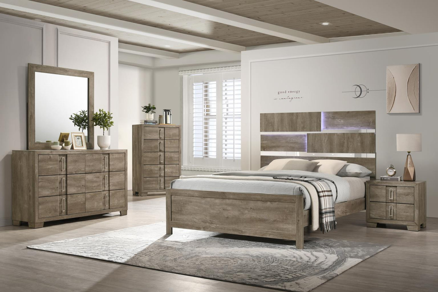 B348 - Nightstand - Weather Oak