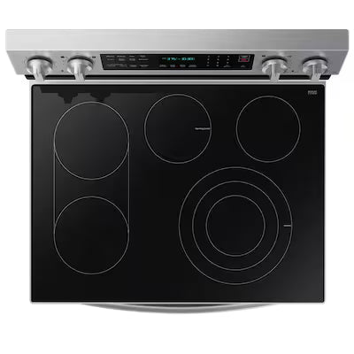 30 in. 5-Burner Element Smart Freestanding ENERGY STAR Certified Electric Range in Stainless Steel with Air Fry