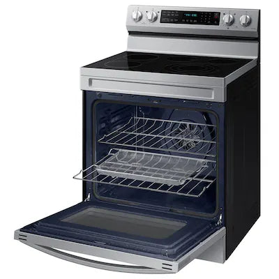30 in. 5-Burner Element Smart Freestanding ENERGY STAR Certified Electric Range in Stainless Steel with Air Fry