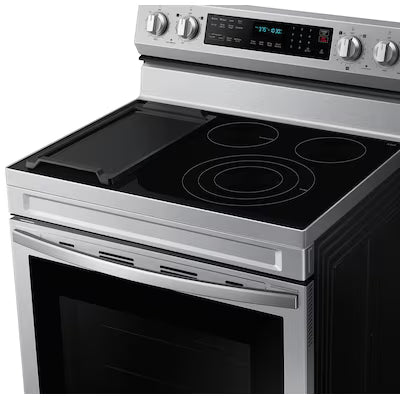 30 in. 5-Burner Element Smart Freestanding ENERGY STAR Certified Electric Range in Stainless Steel with Air Fry