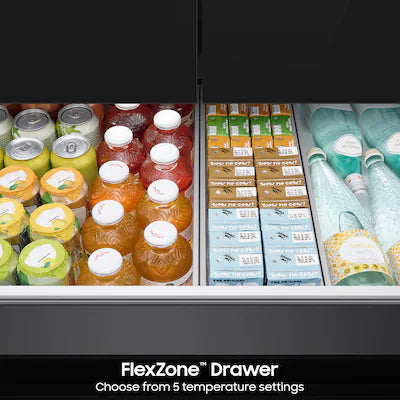 Bespoke 29 cu. ft. Standard Depth 4-Door French Door Smart Refrigerator in Stainless Steel with Beverage Center