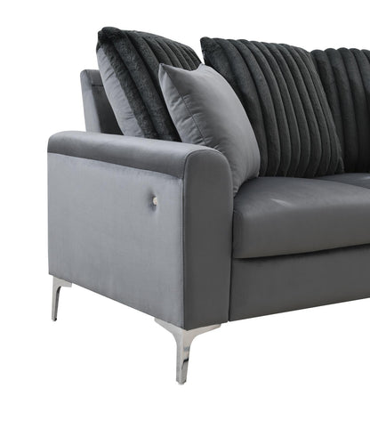 U381 - 2 Piece LED Sectional - Gray