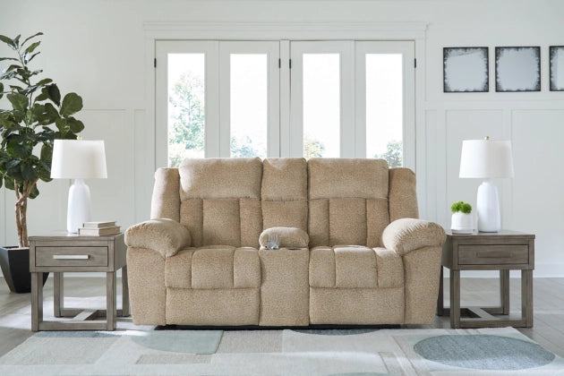 Tip-Off Double Power Reclining Loveseat w/Console
