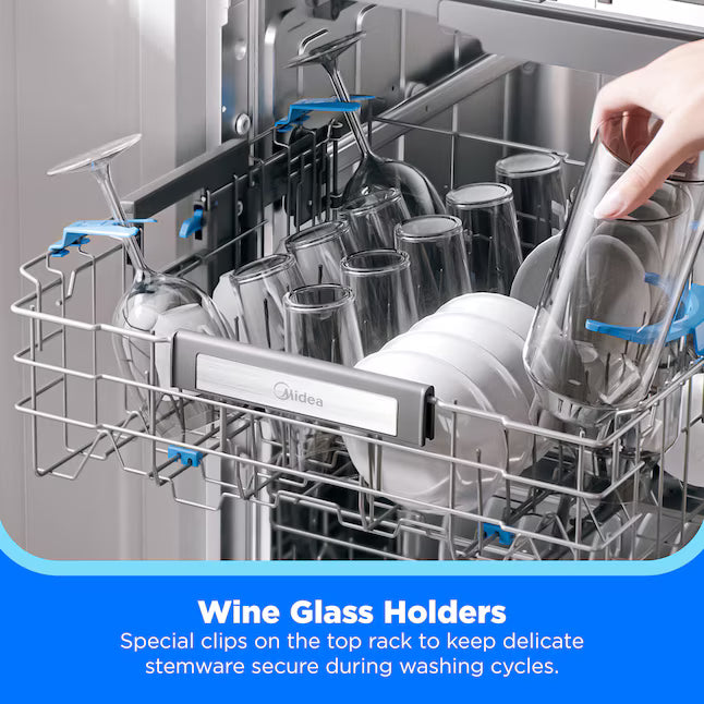 24-in Top Control Built-in Dishwasher ( Stainless Steel ) With Third Rack, 47-Decibel
