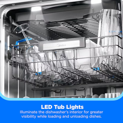 24-in Top Control Built-in Dishwasher ( Stainless Steel ) With Third Rack, 47-Decibel