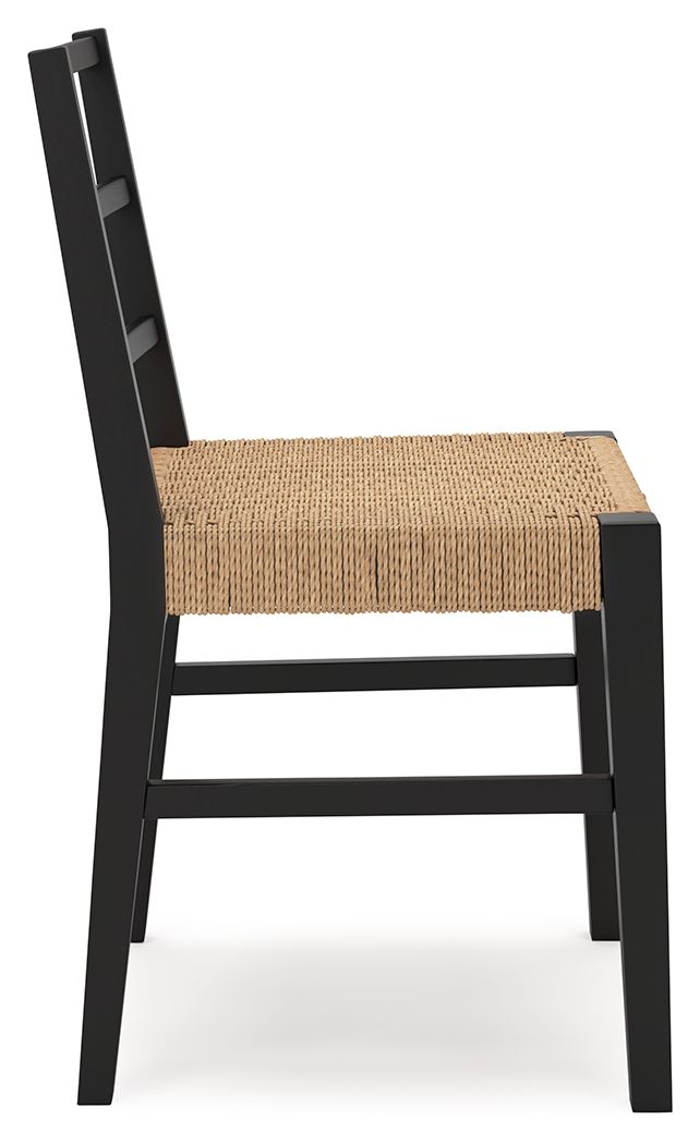 Isanti - Dining Room Side Chair (Set of 2) - Light Brown / Black