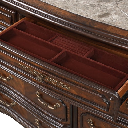 Bella Notte - Dresser Mirror - Mahogany Brown