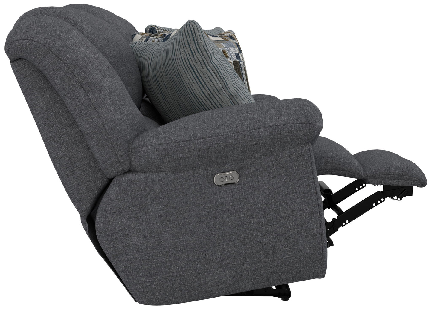 Trifecta - Sofa With 3 Recliners and Drop Down Table