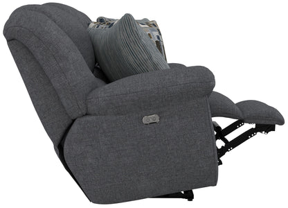 Trifecta - Sofa With 3 Recliners and Drop Down Table