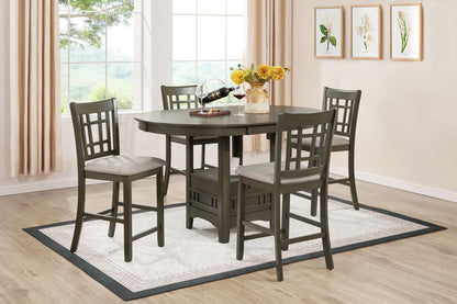D152 - 5 Piece Dining Room Set (Table, 4 Side Chairs) - Dark Brown