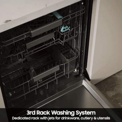 Bespoke 24 in. Built-In Tall Tub Dishwasher in Stainless Steel with 3rd Rack Washing System and Auto Open Door, 38 dBA