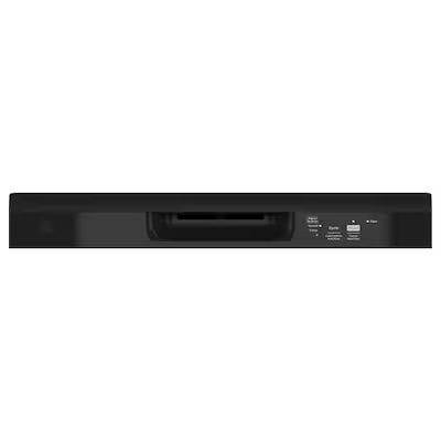 Lavavajillas empotrado GE Dry Boost de 24 pulgadas con control frontal (negro), nivel de sonido estándar de 60 decibeles