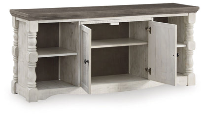 Havalance - 4 Pc. - Entertainment Center - 67" TV Stand - Brown / Beige