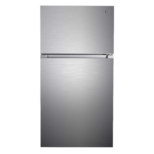 20.4 cu. ft. Top Freezer Refrigerator w/ Icemaker, 33" Wide Stainless Steel w/Fingerprint Resistance
