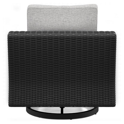 Beachcroft - Swivel Lounge Chair - Black / Light Gray