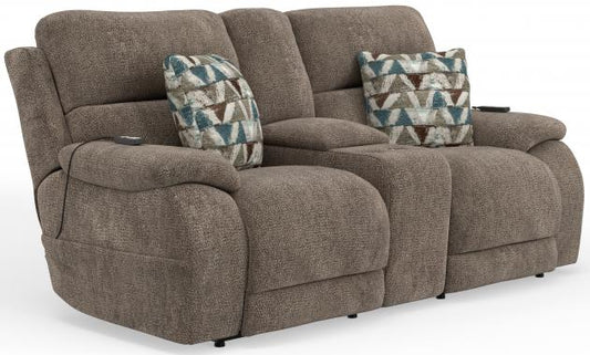 Joya Triple Power Reclining Console Loveseat w/CR3 Heat/Massage/Zero Gravity