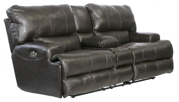 Wembley Lay Flat Reclining Console Loveseat