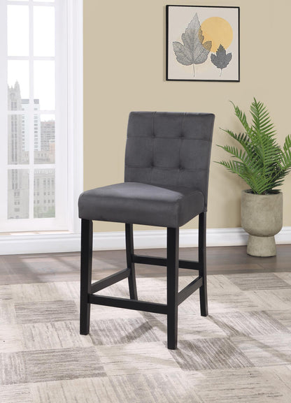D199 - 5 Piece Dining Room Set (Counter Table, 4 Chairs) - Gray