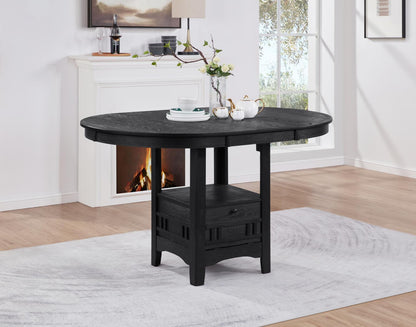 D151 - 5 Piece Dining Room Set (Table, 4 Side Chairs) - Black